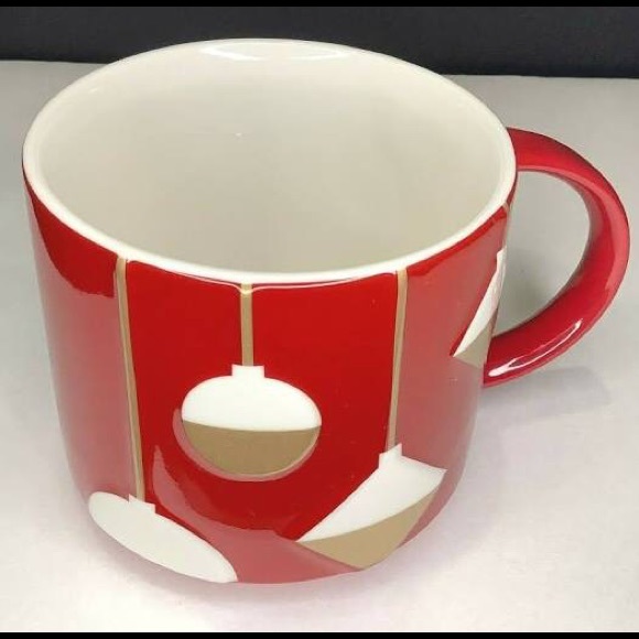 2012 Starbucks Red Ornaments Stackable Mug 14oz - Picture 1 of 9